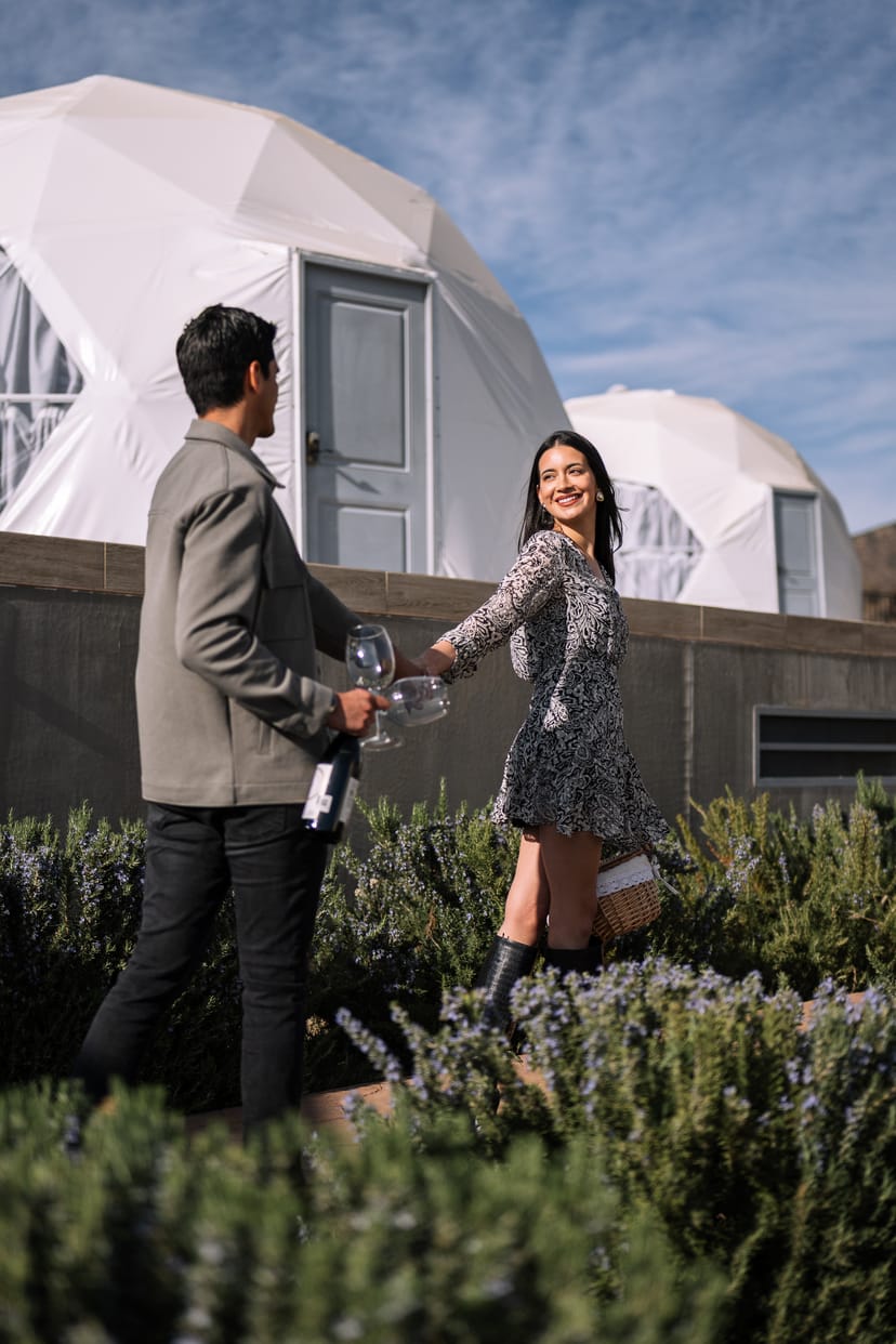 Professional glamping dome photography