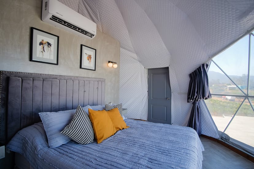 Dome interior with modern amenities